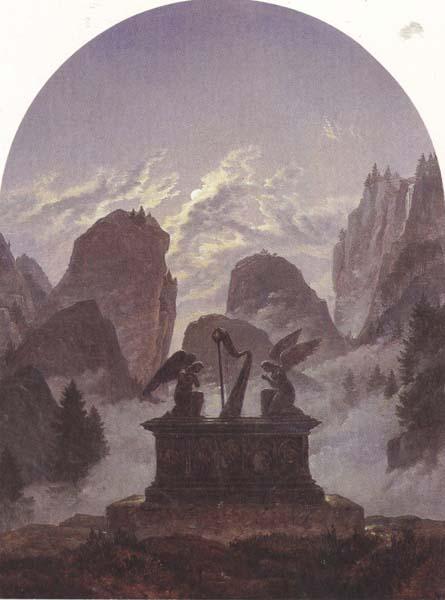 Carl Gustav Carus The Goethe Monument (mk45)